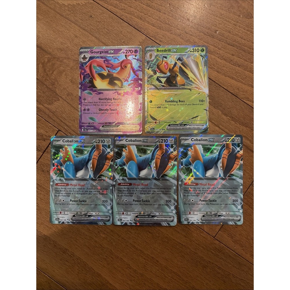 Pokémon TCG Cobalion ex 064/086 Chaos Rising Ultra Rare Lot of 5‎ English